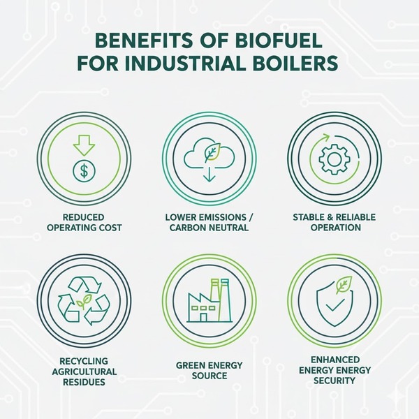 Lợi ích khi dùng nhiên liệu sinh học cho lò hơi công nghiệp