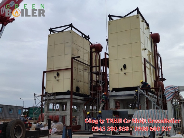 Lò hơi ghi xích GreenBoiler được lắp đặt theo quy trình chuẩn kỹ thuật